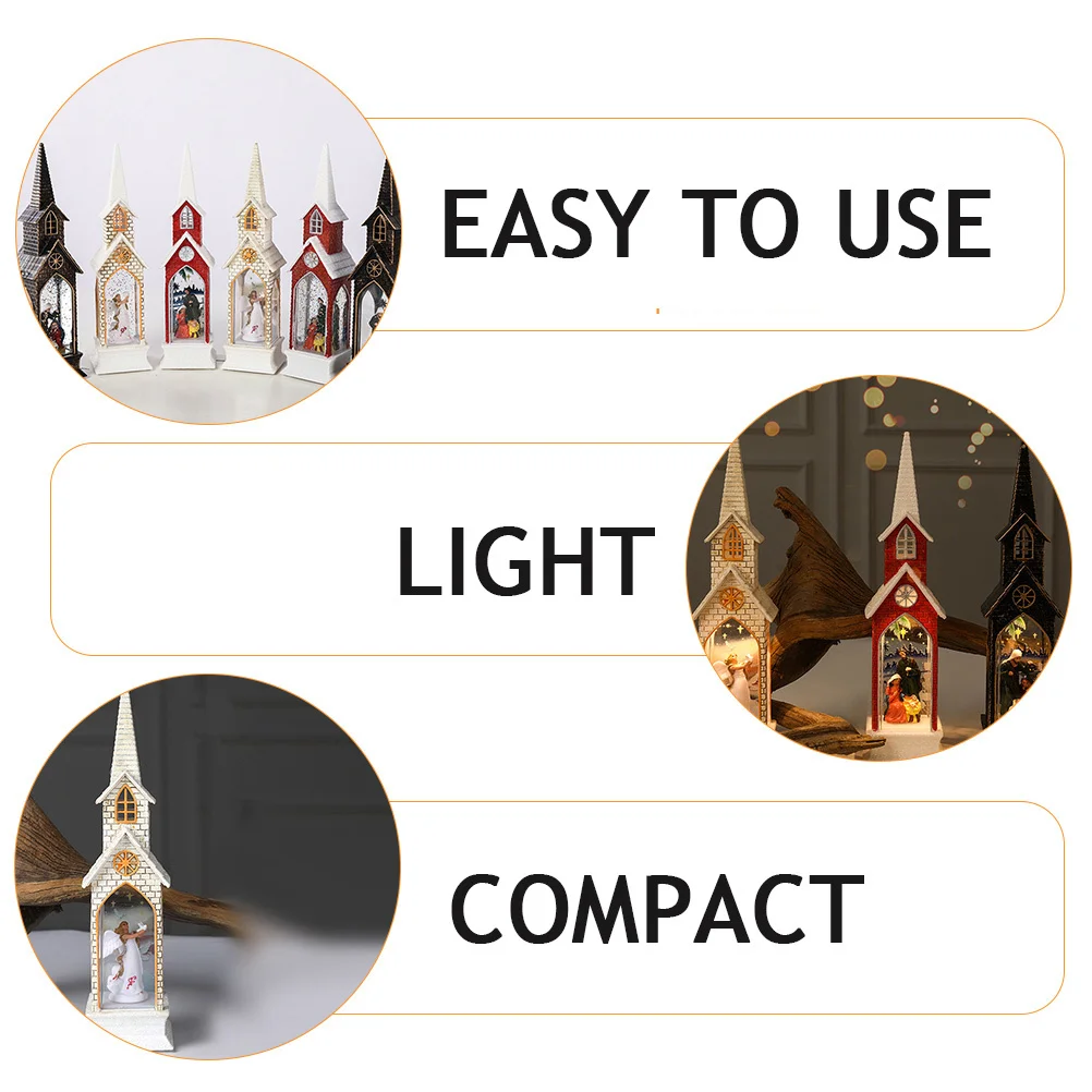 

1pc Design Christmas Decor Led Lamp Xmas Party Decoration Christmas Lamp Decor Angel Wind Lantern