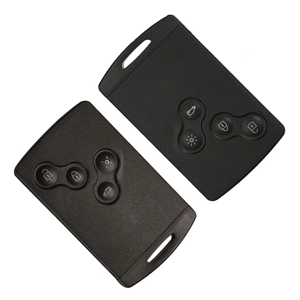 Car Key Fob Case 4 Buttons for Renault Laguna Megane Scenic Clio Captur Koleos Logan Duster Sandero Twingo Smart Card Key Case