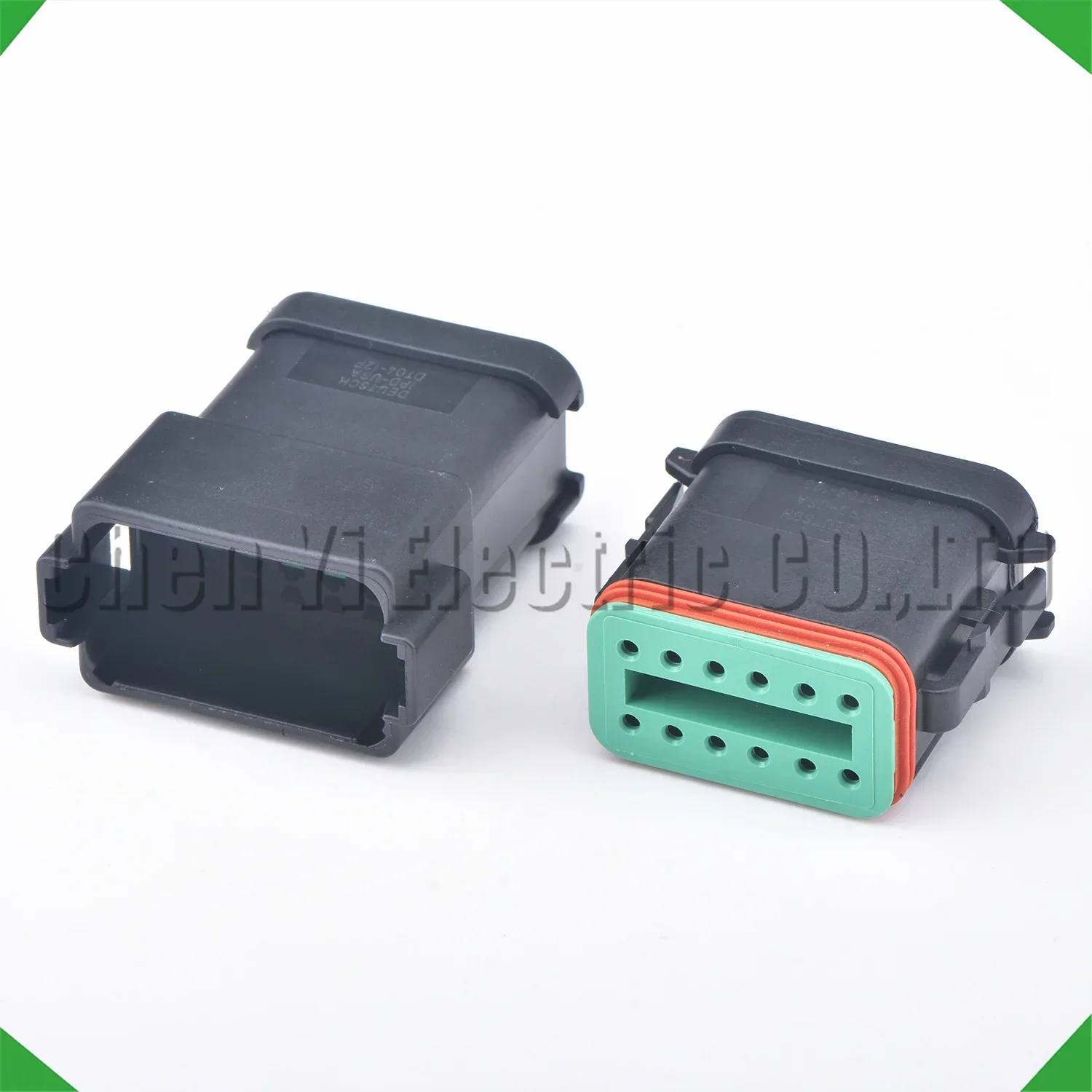 12 핀 검정색 DT 자동차 커넥터 Deutsch DT06-12S DT04-12P DT06-12S-E005 DT04-12P-E005 용 와이어 하네스 플러그