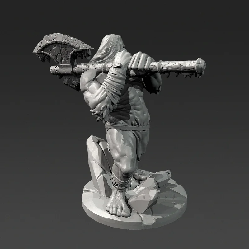 Figurine géante gardien Gk en résine, 38mm 50mm, Micro Miniature, modèle blanc imprimé en 3d, jouet, Kit non assemblé et non peint
