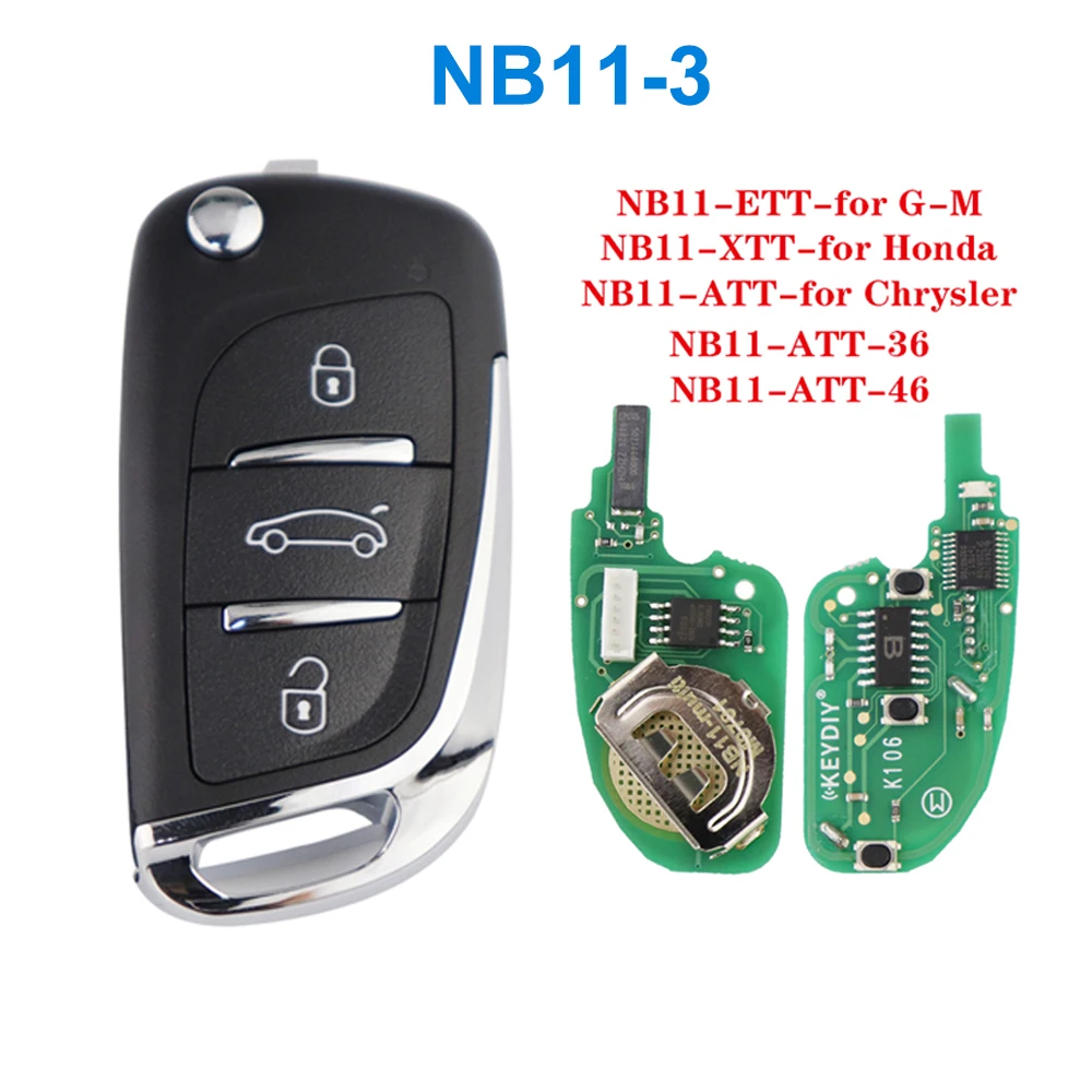 KEYDIY NB11-2 NB11-3 Universal Car Key KD Remote NB Series For Honda Chrysler KD900 KD900+URG200 ATT-36 ATT-46 ETT For GM A FoB