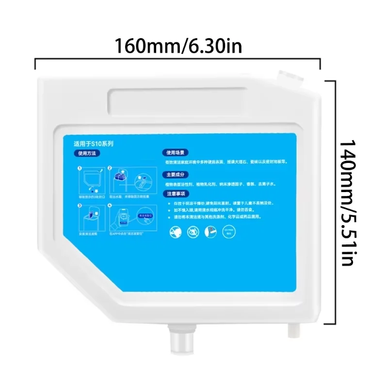 Liquid For Dreame L10s Ultra S10 S10 PRO S10 Plus Vacuum Cleaner Fluid Replacements 300ML Detergent Cleaning Solution