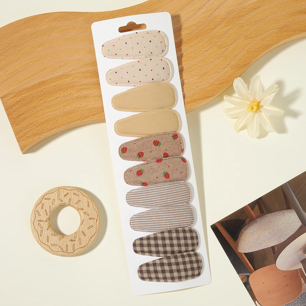 10 Stück/Set Süße und Niedliche Kinder-Haarspangen Bedruckte Rutschfeste Haarklammern für Mädchen und Kleinkinder Dekorative Haarspangen – Detail 7