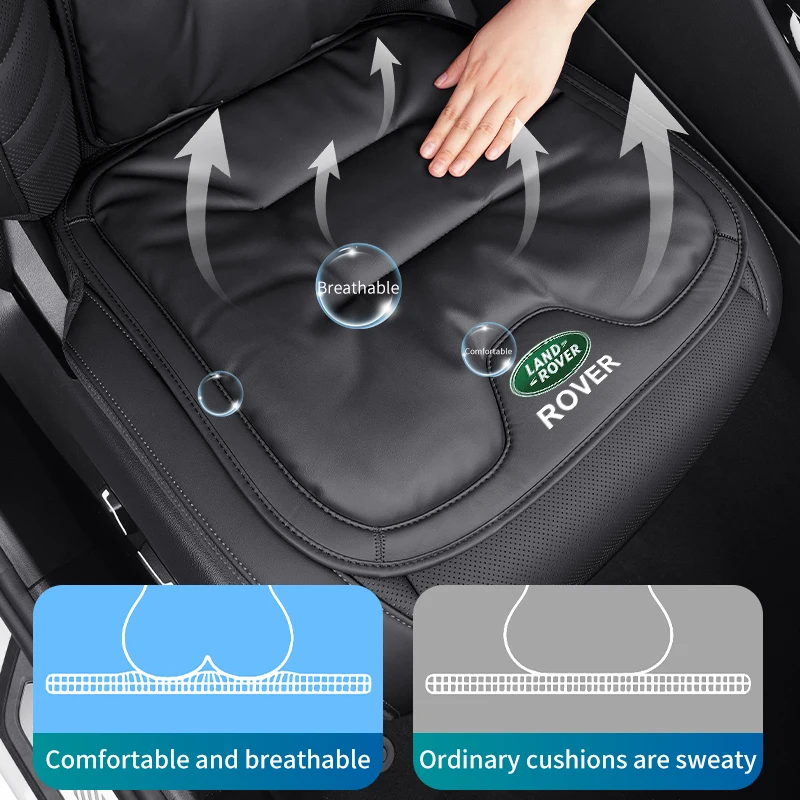 Car Velvet Cushion Vinter Leather Backrest Seat Cover Accessories For Land Rover Range Rover Evoque Velar Defender Discovery Fre