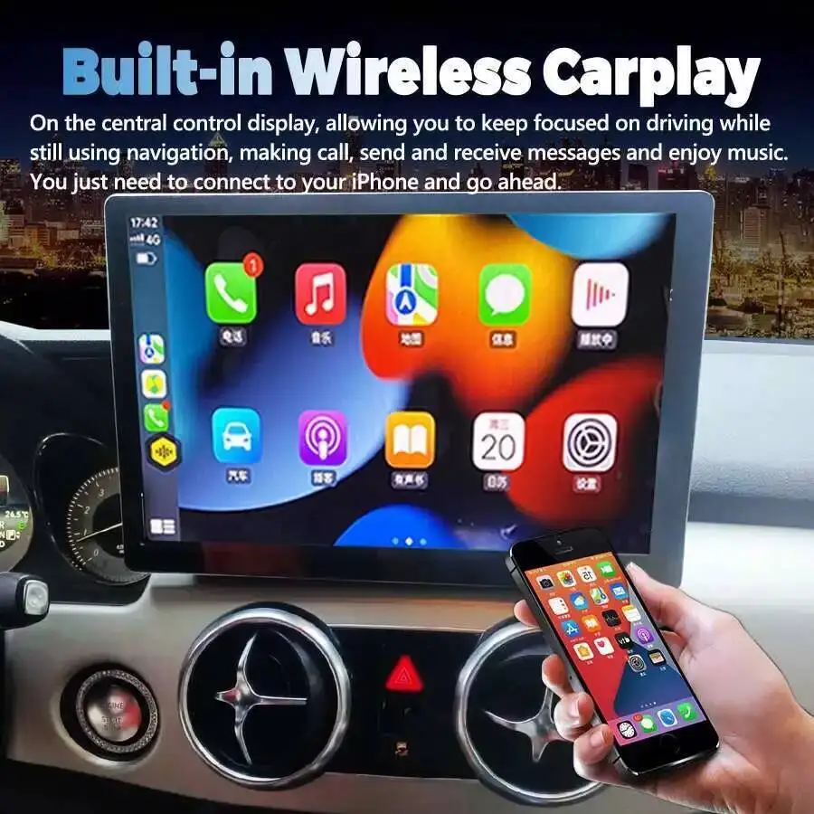 13 Inch Android For Mercedes Benz GLK Class 2008-2015 Car Radio Stereo Multimedia Player GPS Carplay Head Unit DSP BT All In One