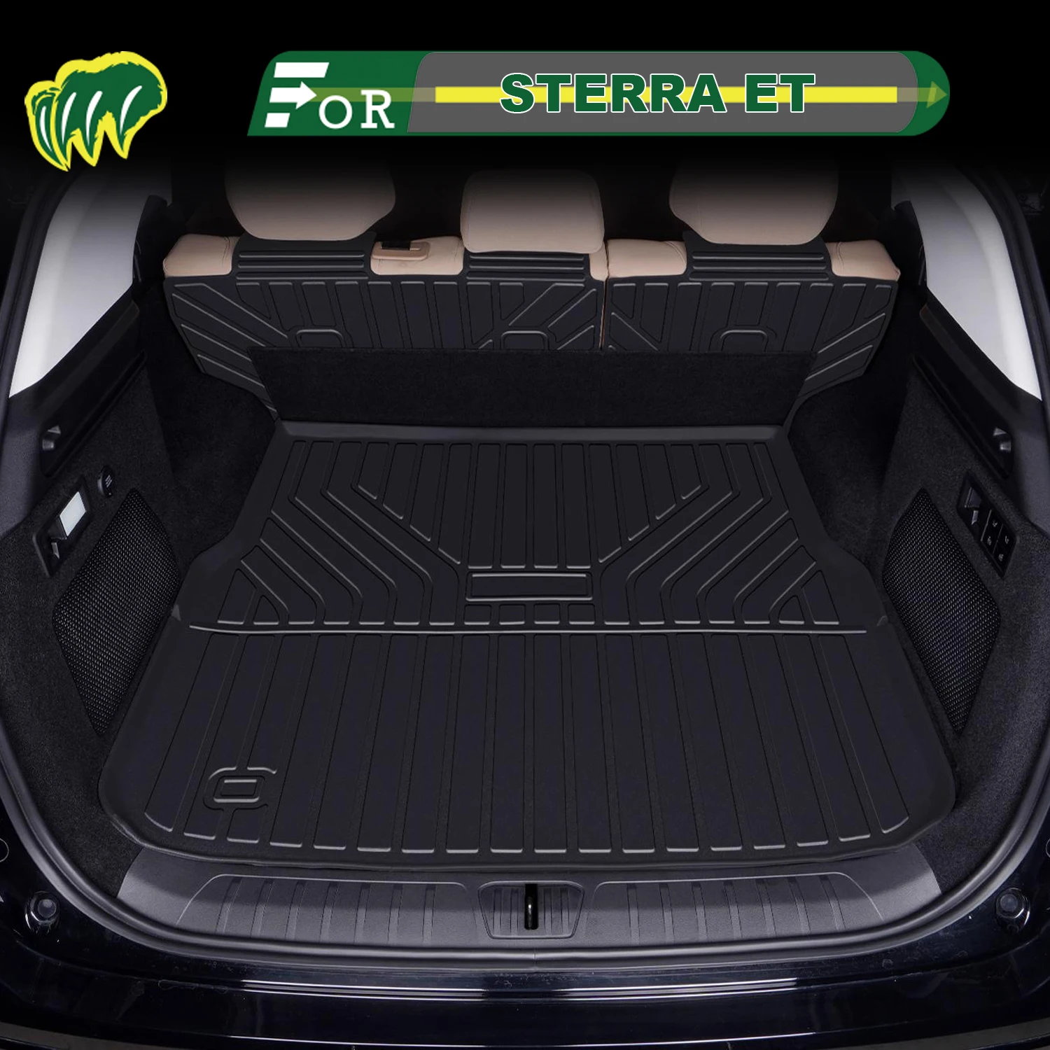 

Для EXEED STERRA ‌ ET 2024-2025 TPE Индивидуальный коврик для багажника автомобиля Всесезонный коврик для груза 3D-форма Подкладка для багажника Защита спинки стула Ma