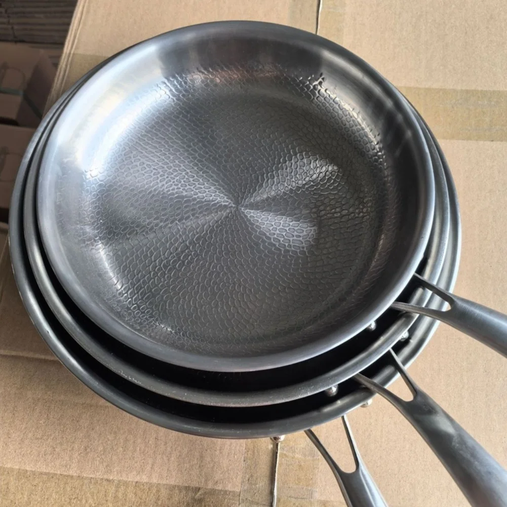 For Quick Meal Prep Hammered Nonstick Pan Long-lasting Hammered Frying Pan Non-stick Frying Pan…