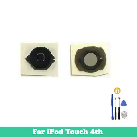 Home Menu button return key cap with rubber gasket for iPod Touch 4th Gen Touch 4