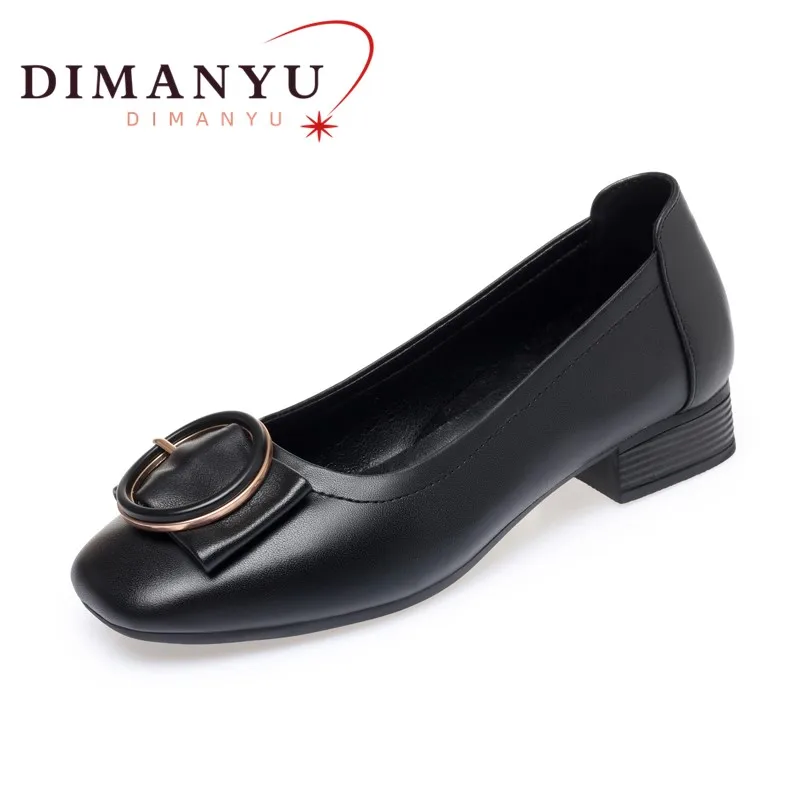 

DIMANYU Daily Shoes Women 2024 New Genuine Leather Women's Spring Shoes Large Size 41 42 43 Slip-on Women Shoes