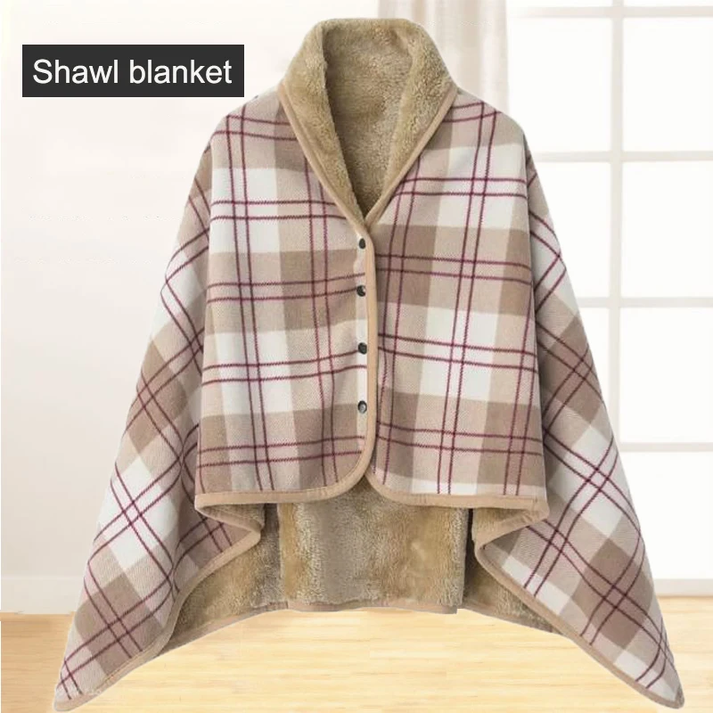 

Thick and soft office nap blanket, small blanket, warm double-layer blanket, lazy blanket, back child blanket