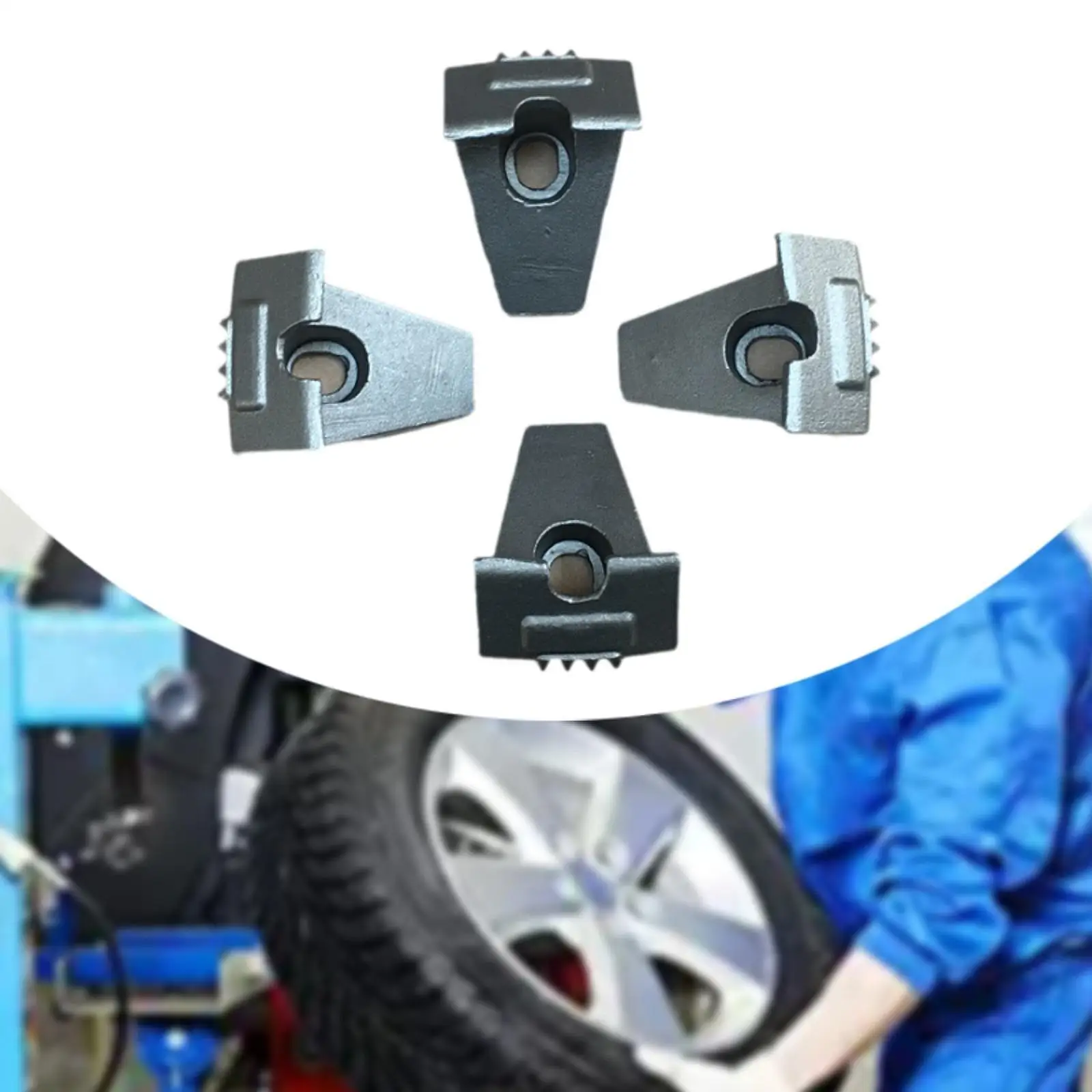 Blocco di pressatura per pneumatici in metallo Artigli per interruttore di perline Parti di macchine per smontagomme per auto in ferro nero per servizio di garage per strumenti di cambio pneumatici