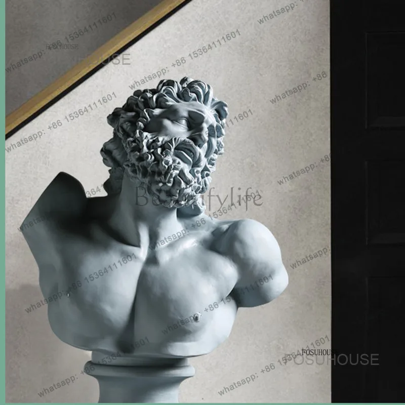 European Figure Sculptures Art Ornaments Luxury Sculptures Home Decor Miniature Figurines Model Room Living Room Soft Ornaments