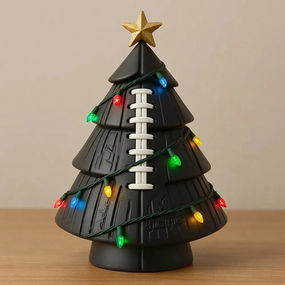Decoración del árbol de Navidad de fútbol