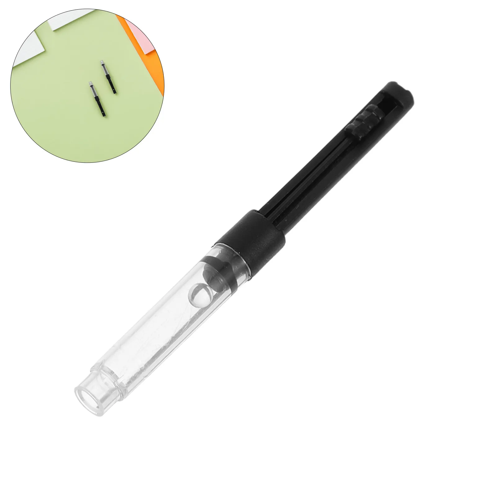 

50 шт. пластиковых пустых картриджей-конвертеров для перьевых ручек, многоразовые, для ремонта, замены, аксессуары для розлива чернил, для письма