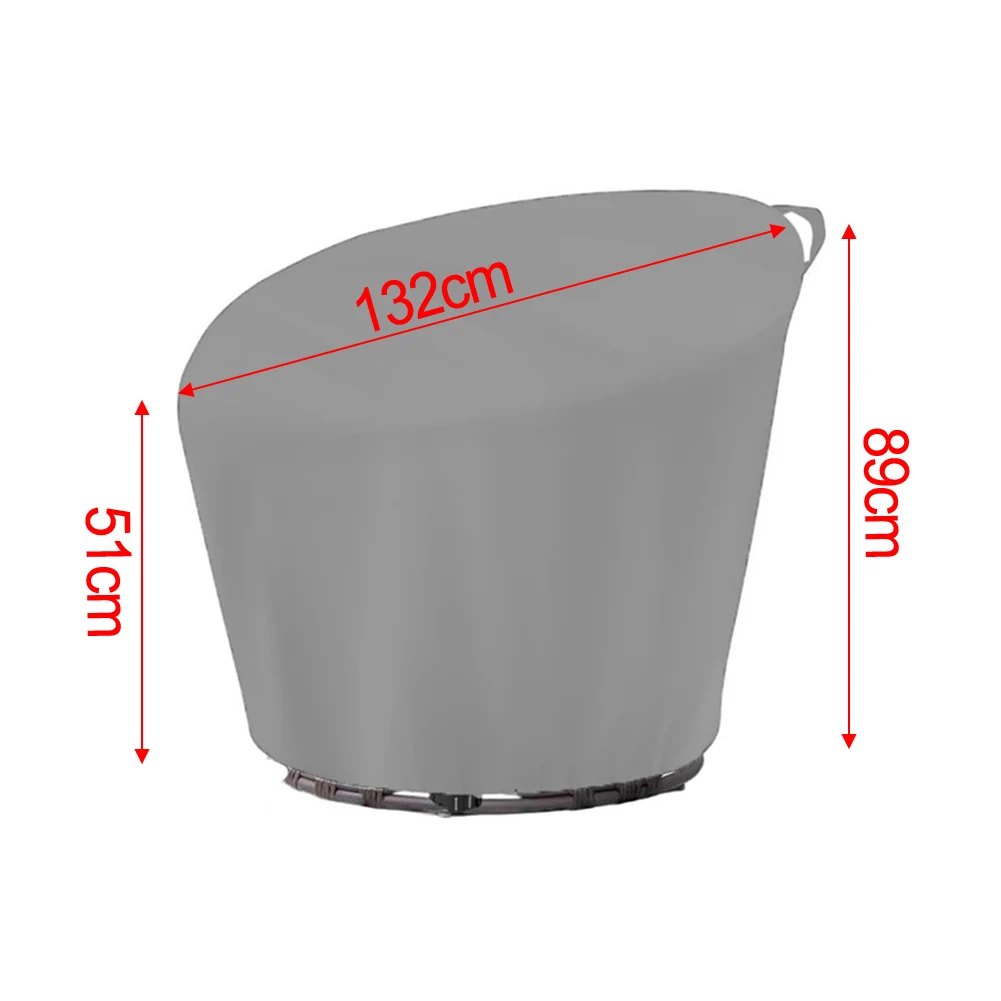 Waterproof For Papasan Chair Cover for Outdoor Patio Wicker Chair Material with Drawstring Closure for Firm Fit