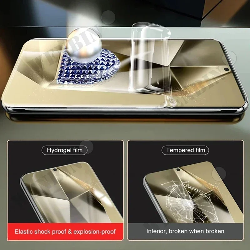 5 piezas de película de hidrogel de cobertura completa para Samsung S26 S25 S24 S23 Ultra Plus S24 FE Galaxy A56 A55 A36 A35 A16 A15, protector de pantalla 4