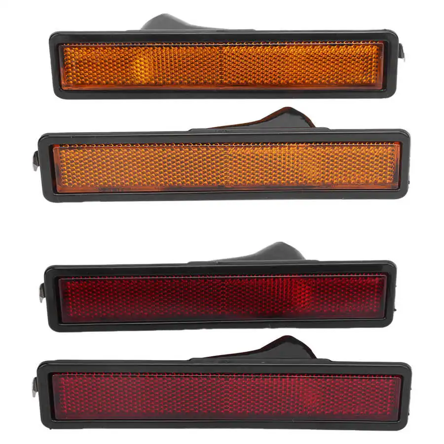 4 قطعة عدسة مصباح إشارة الانعطاف الخلفي والأيمن لليسار واليمين 63141377849   ل BMW E30 E32 E34 318i 318is 325es 325i