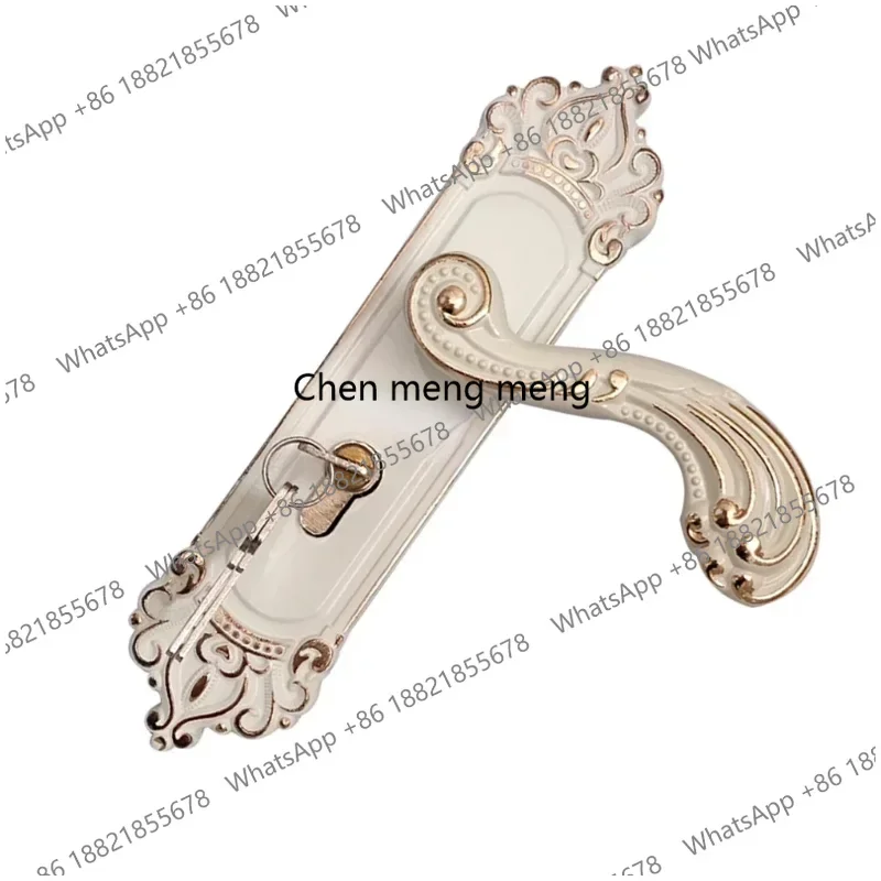 

Europese Handvat Slot Deurslot Sleutel Kit Combinatie Aluminiumlegering Retro Lock Familie Kamer Deur Hardware Accessoires