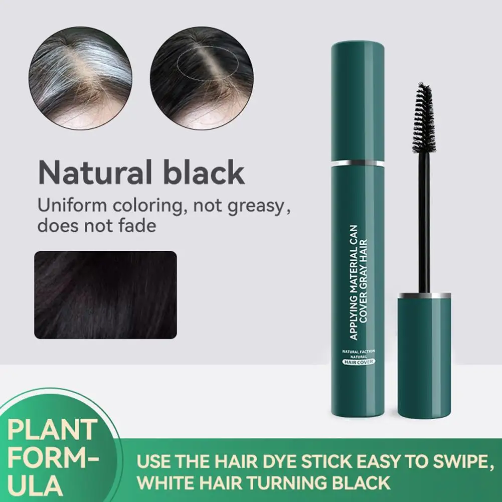 Temporary Hair Color Stick Quick Cover Root Touch Up Stick Type Water-Resistant Temporary Liquid Gray Coverage Concealer