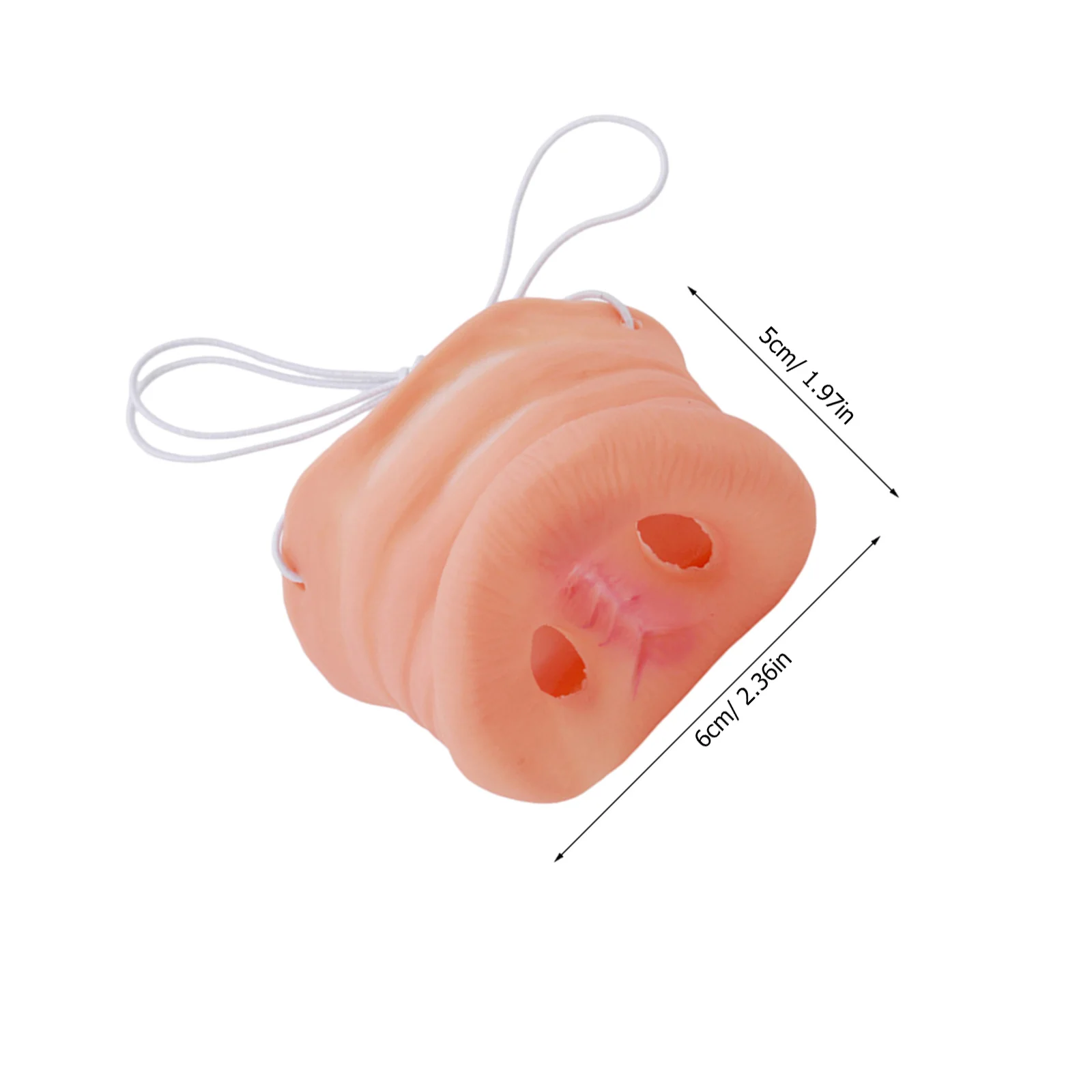 จมูกหมูจำลองน่ารักสำหรับงานปาร์ตี้ฮาโลวีน คอสเพลย์ละครสัตว์ แต่งตัวตลก อุปกรณ์ประกอบฉากสัตว์ทำจากยางลาเท็กซ์