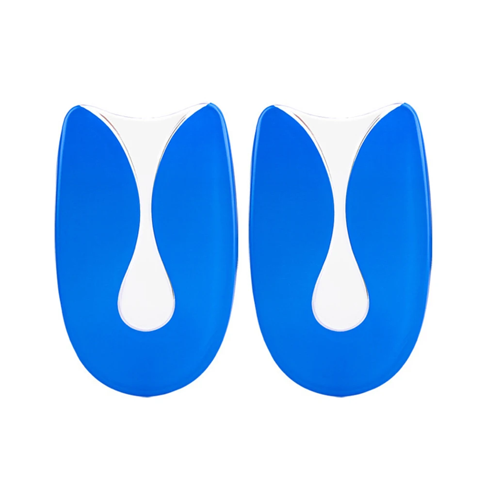 1 쌍 실리콘 발 뒤꿈치 깔창 흡수 신발 패드 자체 접착 발 뒤꿈치 패드 충격 발바닥 근막염 발 통증 완화 젤 쿠션