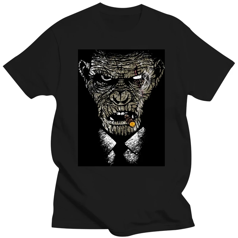 LEQEMAO Rise of the Planet of Apes T-Shirt KOBA CIGAR Face T-Shirt Inspired Design Top Short-Sleeved Print Letters