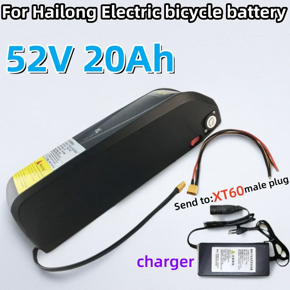 

100% new 52V 20Ah For Hailong Battery 30A BMS 350W 500W 750W 1000W Motor BBS02 BBS03 BBSHD Electric Bicycle