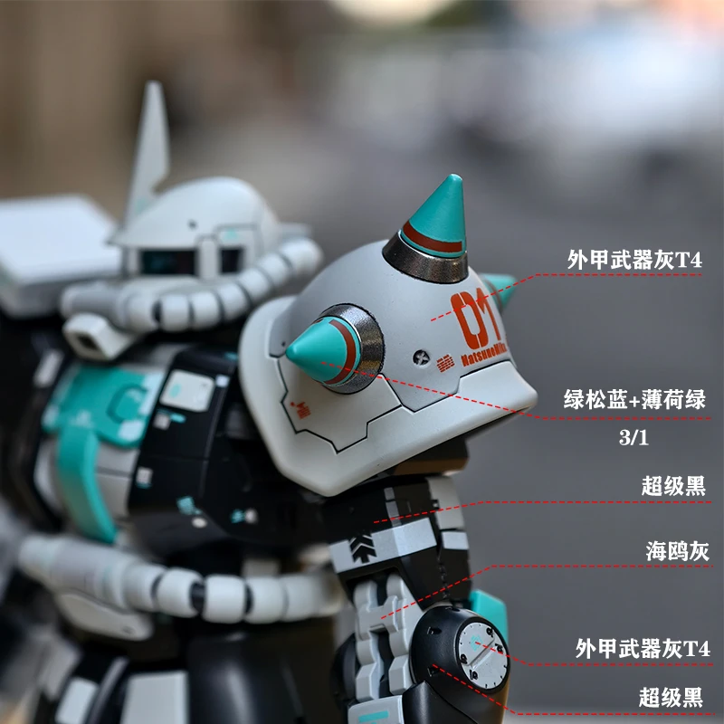 طلاء RG Hatsune Miku Zhagutao Nitro Coloring Oily Spraying Model Tool Hobby 30ml #3