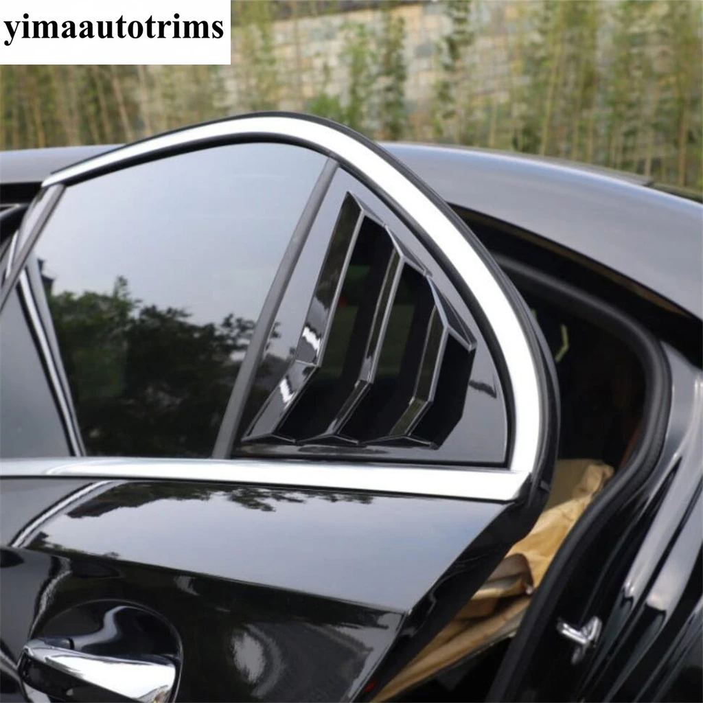 

Rear Window Louver Shutter Sunshade Panel Cover Trim For Benz A Class W177 A200 A220 Sedan 2019 - 2024 Carbon Fiber Accessories