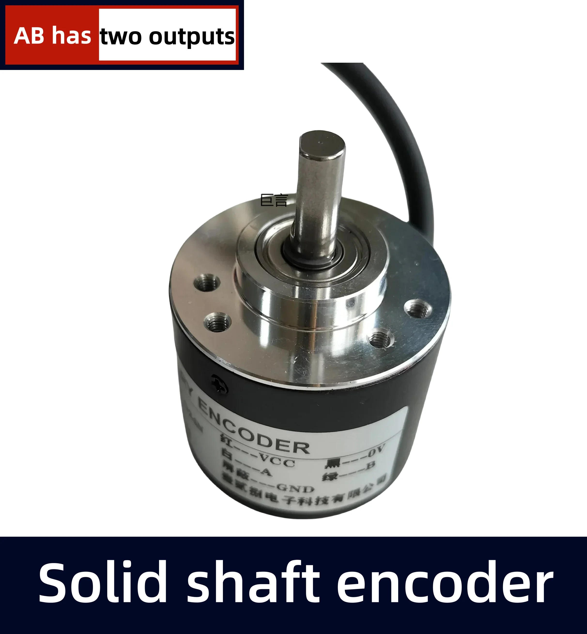 38S6G5-B-G24N Rotary Incremental Encoder AB 2 Phase connection 50/100/200/360P/R 5-24V Solid Shaft DC Open collector output NPN