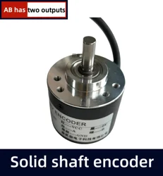 38S6G5-B-G24N Rotary Incremental Encoder AB 2 Phase connection 50/100/200/360P/R 5-24V Solid Shaft DC Open collector output NPN