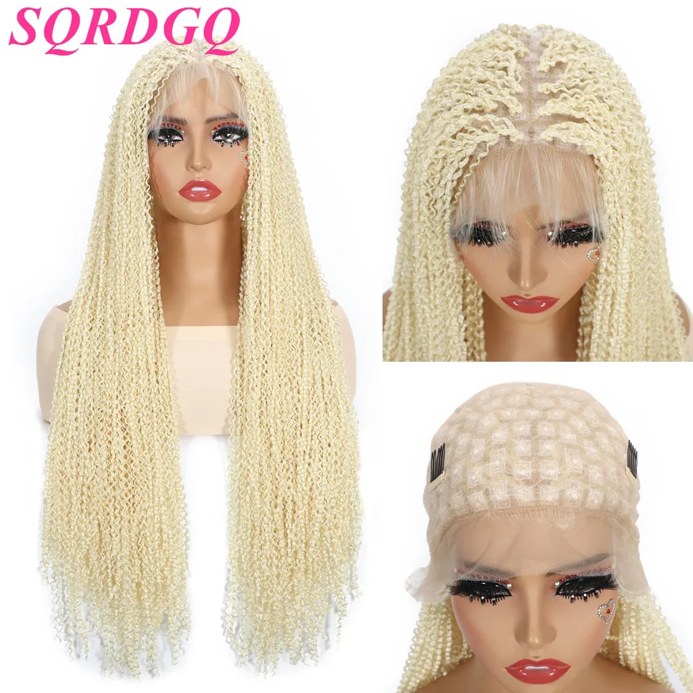 

Синтетический парик с плетением волос, женские полные кружевные парики для женщин, плетеные парики с вьющимися волнами на распродаже, черные светлые парики для женщин