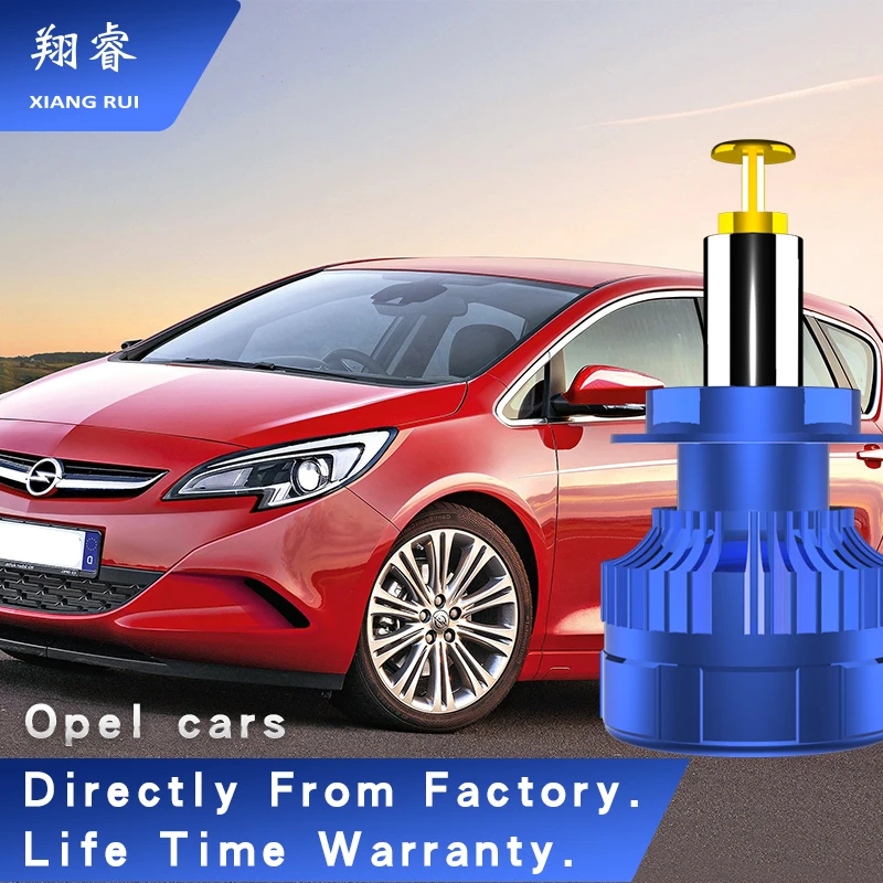 

XR for OPEL car LED headlights 80W 38000LM 4300K H8 H9 H11 fog lights 6000K 9005HB3 9006HB4 H1 H4 H7 9012 bulbs