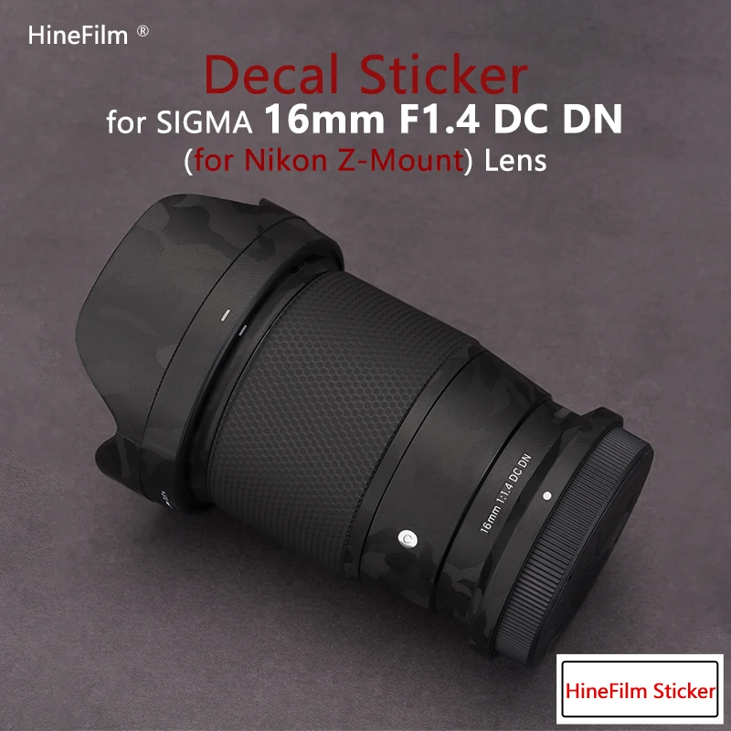 

Lens Decal Skins for Sigma 16 F1.4 DC DN for Nikon Z Mount Lens Protective Skin Lens Sticker Anti-scratch Cover Film