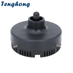 1pcs 4 Inch Round Horn Tweeter With Coil Piezoelectric Ceramic Speaker Driver Head Threaded Port For Swallow House Bird Song