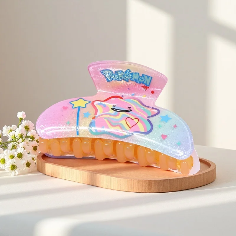 Spinka do włosów w stylu Pokemon, urocze i słodkie akcesoria do włosów, codzienna, praktyczna, kolorowa ozdoba do włosów do cosplayu.