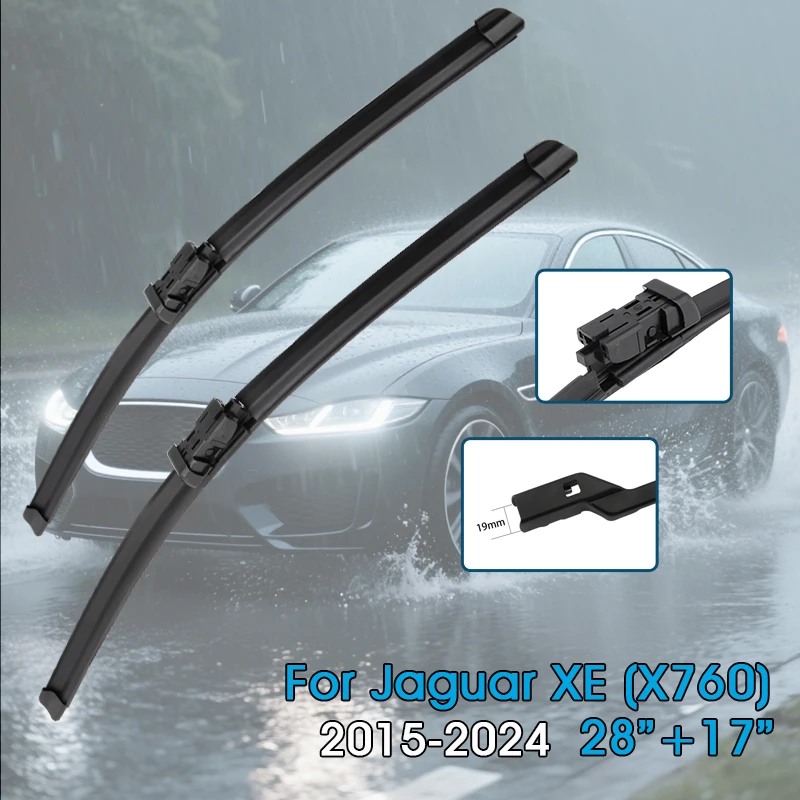 

Car Wiper Blades 28"+17" For Jaguar XE (X760) 2015-2024 Windshield Windscreen Front Window Blades Car Accessories