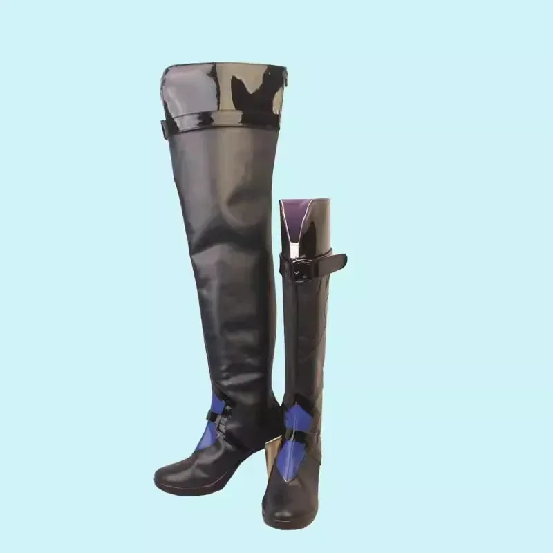 

NewGame Honkai Star Rail Acheron Cosplay Shoes Halloween Carnival Boots Cosplay Prop PU Shoes Custom Made2025