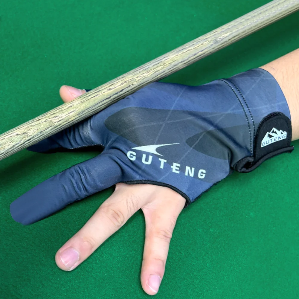 Left Hand Billiards Gloves Elasticity Anti-sweat Three Fingers Gloves Non-slip Wear-resistant Billiard Training Gloves