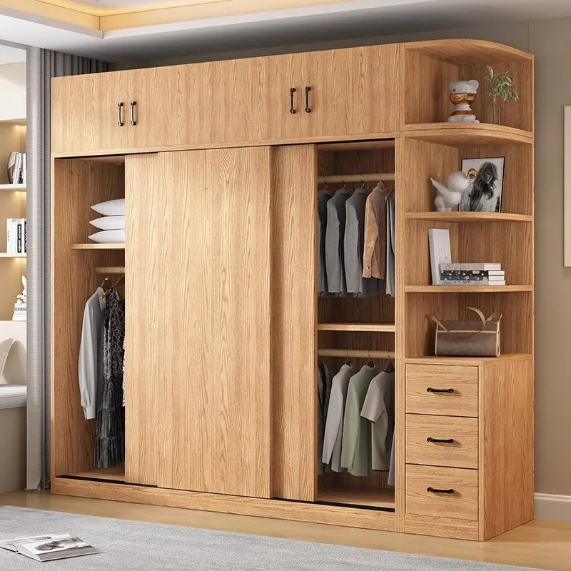 

Storage Organizer Wardrobe Clothes Partitions Wooden Display Closet Nordic Minimalist Jewelry Armario Lounge Suite Furniture