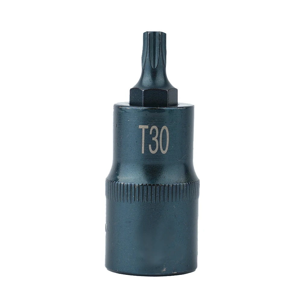 

Replacement Socket Bit Socket Bits Adapter 1/2inch Fittings Screwdriver Bit Tool T30-T70 Adapter Torx Torx Screwdriver Bit Tool