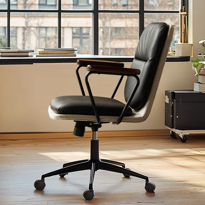 Multi-functional Leather Chair Computer Chair Office Chair Chair Chair Study Desk Chair Chair Bedroom Lift Swivel Chair durable