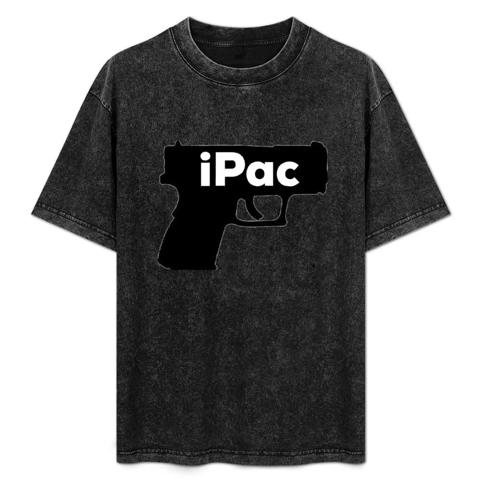 

IPac handgun tee T-Shirt cotton t shirts high quality cotton tshirt 100% T-Shirt