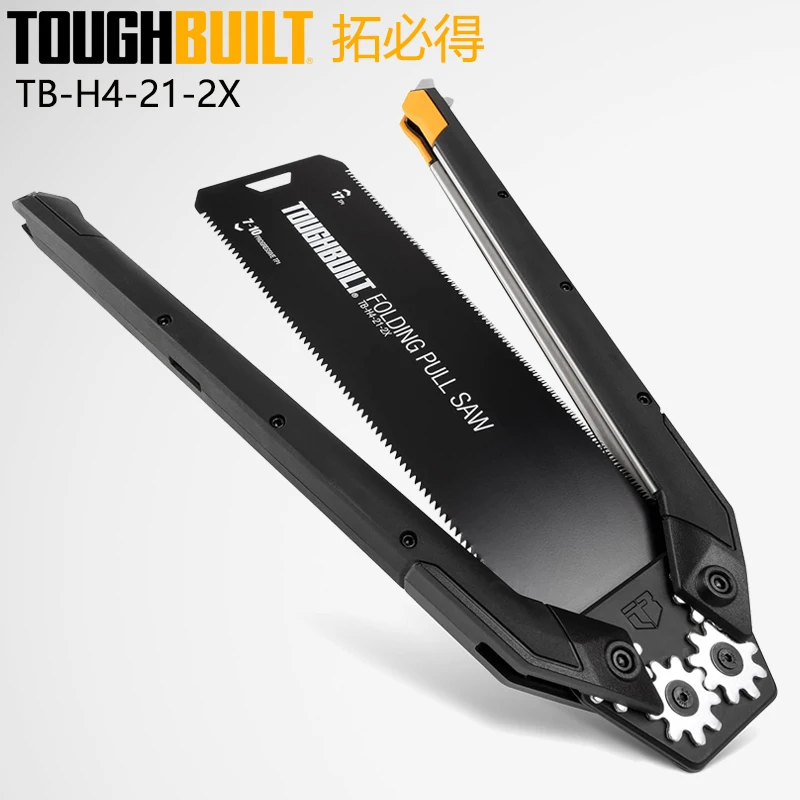 TOUGHBUILT TB-H4-21-2X Folding Saw Fast Efficient Manual Panel Saw Fine Cutting Durable Hand Tools