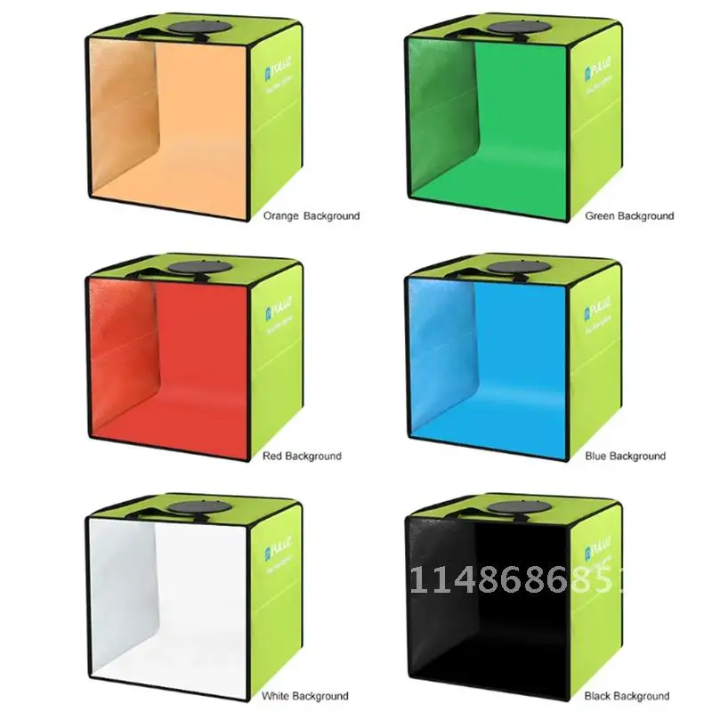 30*30cm Folding Ring Lightbox Photography Studio Box Softbox light box Shooting Tent Kit with 6 color Backdrops