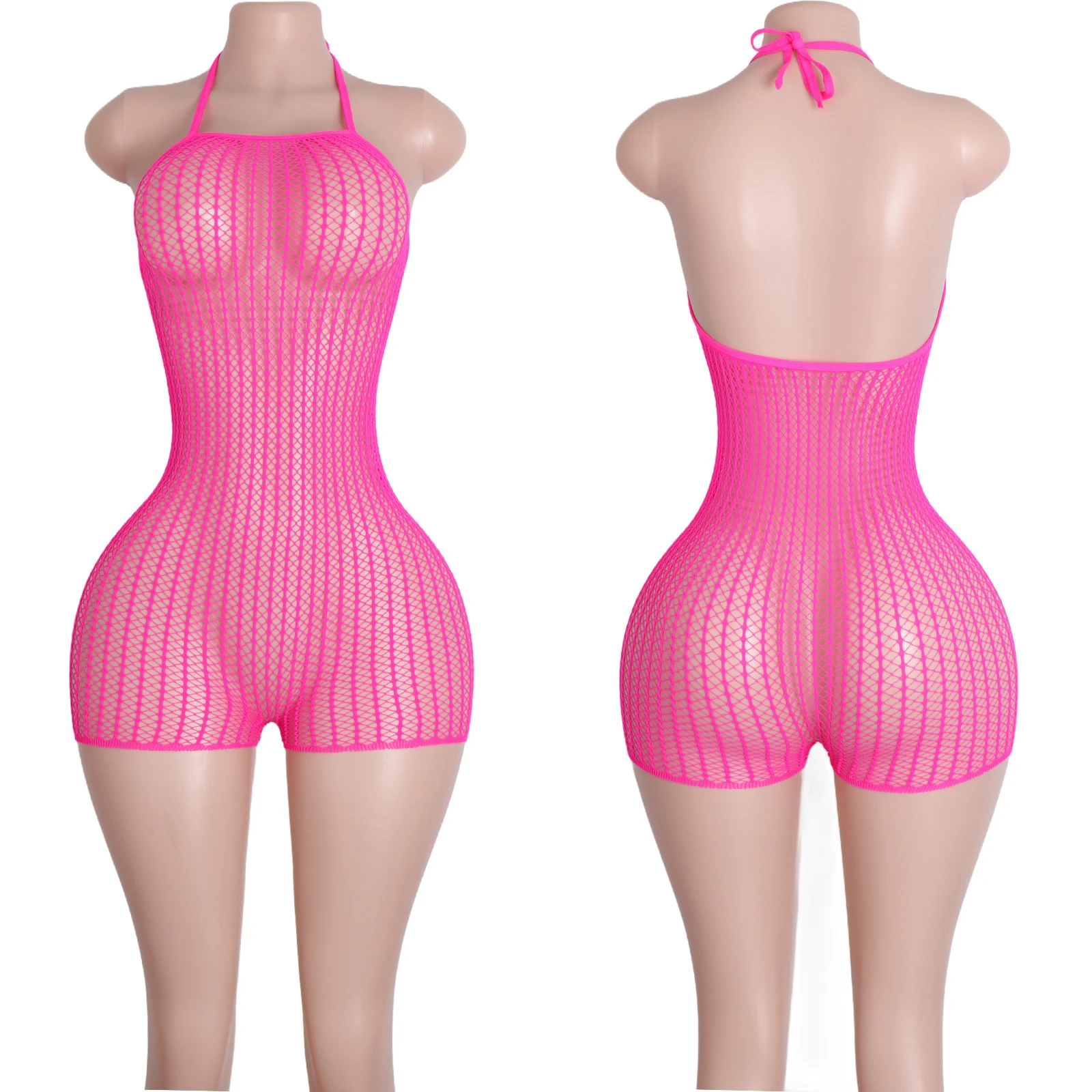 

Attire Exotic Performances Fashionable Dance Nightlife Events Dancewear Sleek Bodysuits Paired Striped Shorts Trendy Club Wear