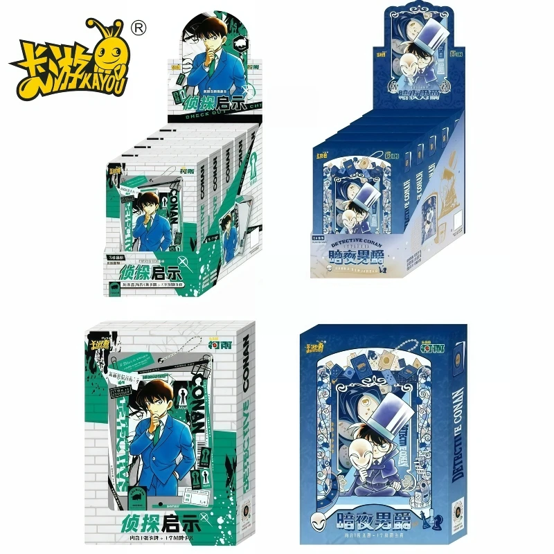 KAYOU Official Genuine Detective Conan Series Anime Card Bricks Edogawa Conan Periphery Collection Toy Gift Original Box