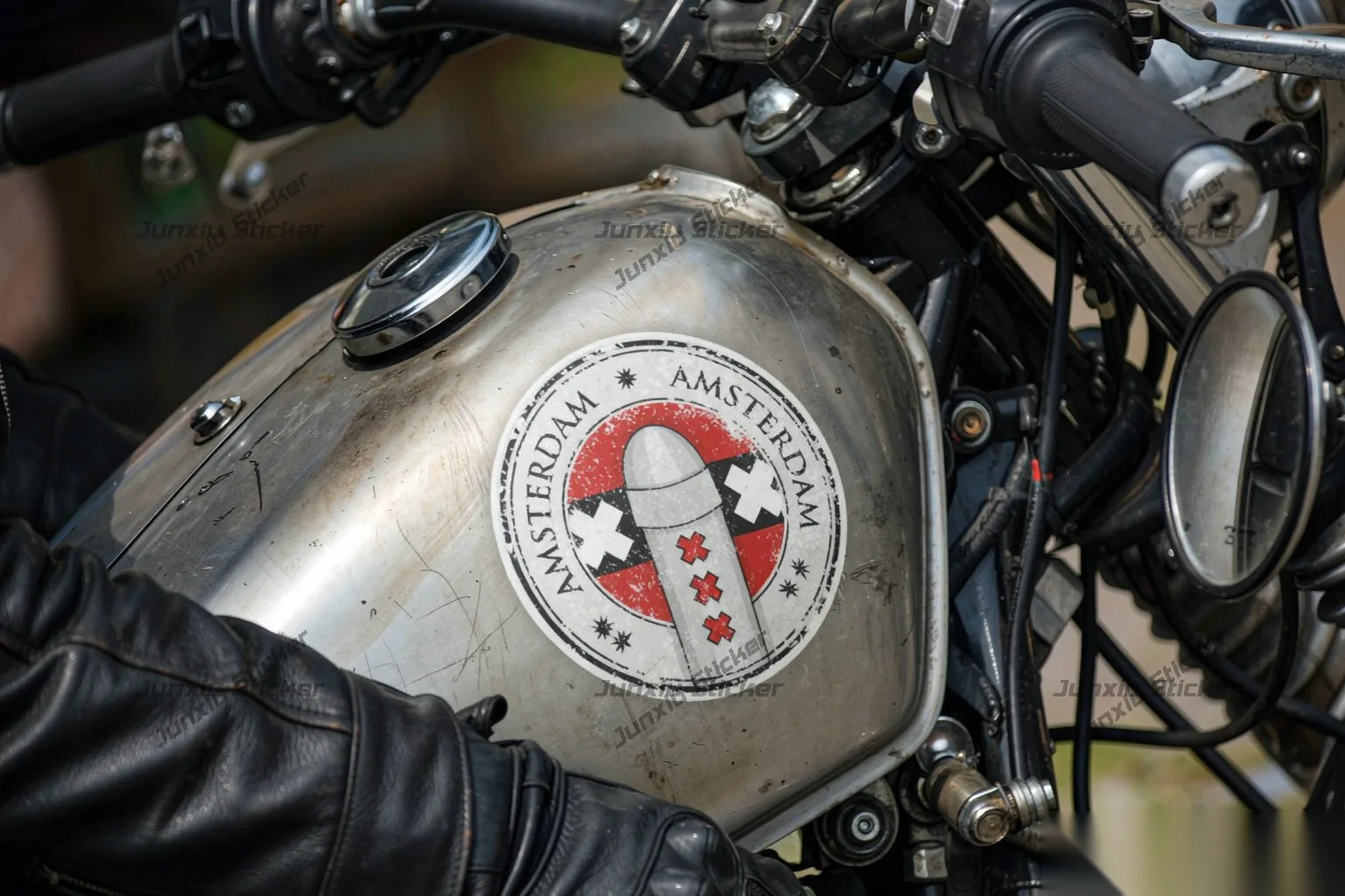 2 x Dent Requin Tigre 25 cm x 9 cm, Auto-Moto-Aufkleber, wasserdichter Vinyl-Aufkleber für Fahrzeugstoßstangen, Motorradzubehör. – Detail 3