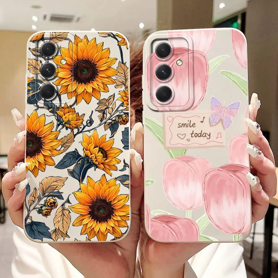 Cute New Design For Samsung Galaxy A54 Lens Protective Case For Samsung A54 5G SM-A546B Soft Silicone Phone Cases