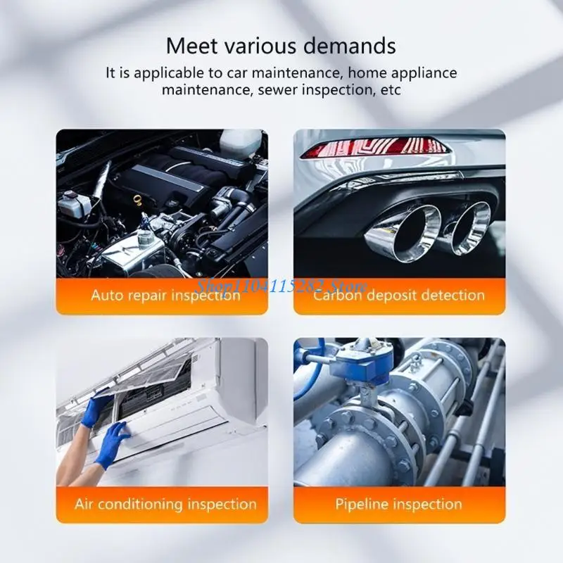 

Endoscope Camera Waterproof Inspection Borescope 8 LED Snake Inspection Camera